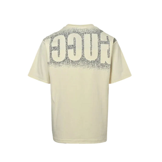 Gucci Off-White Lower-Body Spray Noise Wordmark Heavyweight Tee
