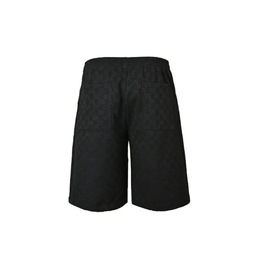 Gucci All-Over Monogram Bermuda Shorts – Black