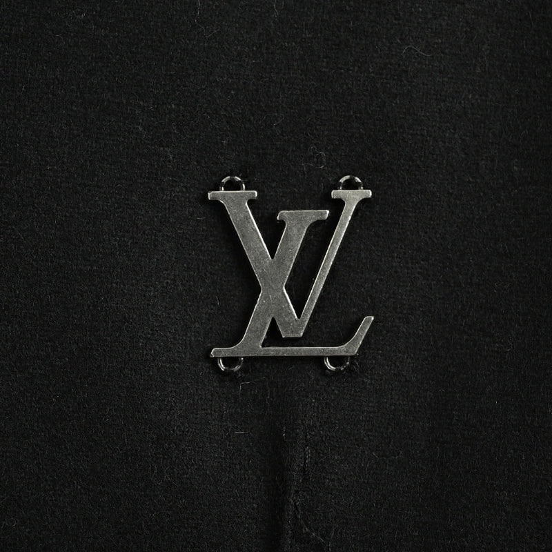 Louis Vuitton Micro Logo Wide-Leg Track Pants — Black
