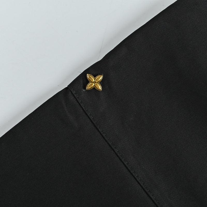 Louis Vuitton Wide-Leg Tailored Trousers — Black
