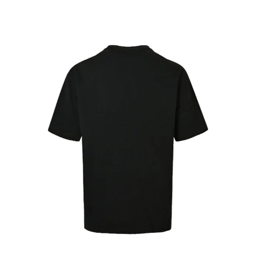 PRADA Re-Nylon Leather-Finish Zip Pocket High-Neck Crewneck Tee PRD Black