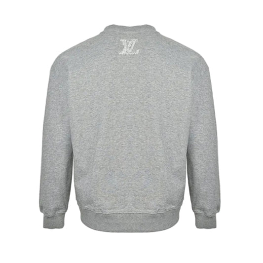 Louis Vuitton Marque Deposee Archive Text Crewneck – Heather Grey