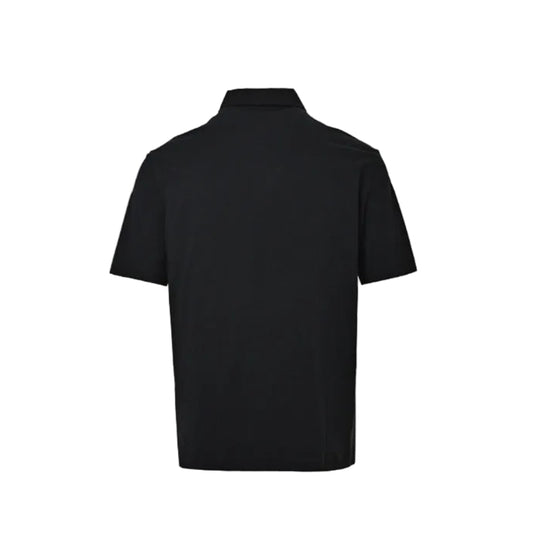 PRADA Three-Color Woven Label Polo Shirt PRD Black