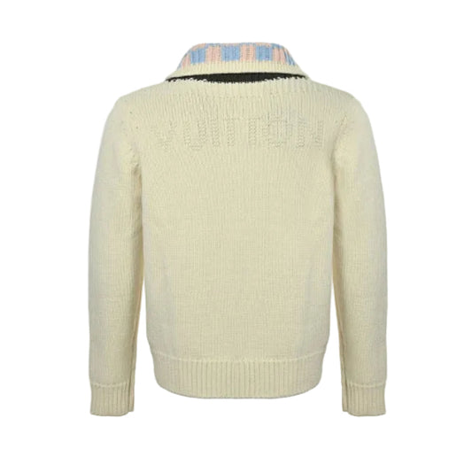 Louis Vuitton Pearl Zip Knit Cardigan – Cream