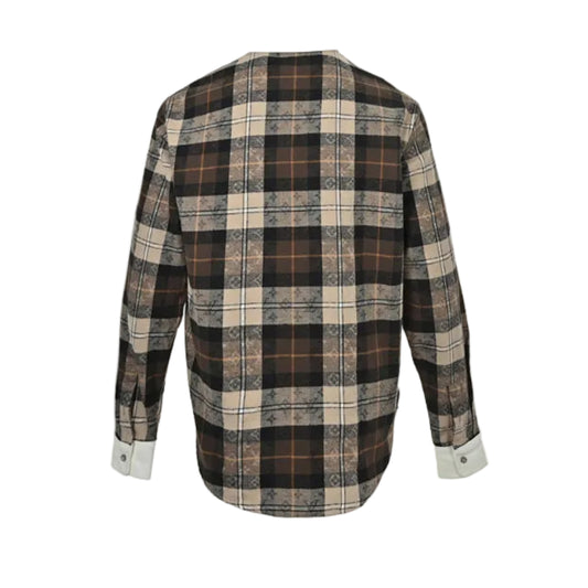 Louis Vuitton Monogram Tartan Flannel Shirt – Brown / Cream