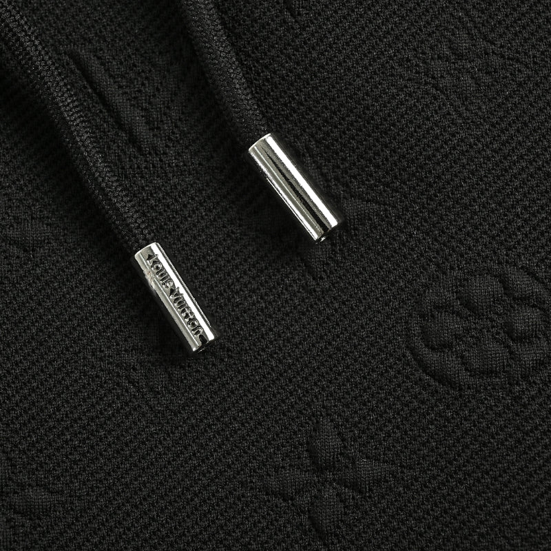 Louis Vuitton Mint Logo Fleece Shorts — Black