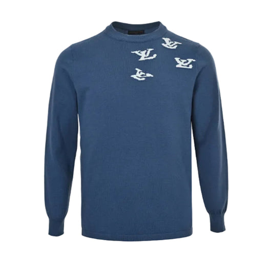 Louis Vuitton Flying Monogram Knit Sweater – Steel Blue