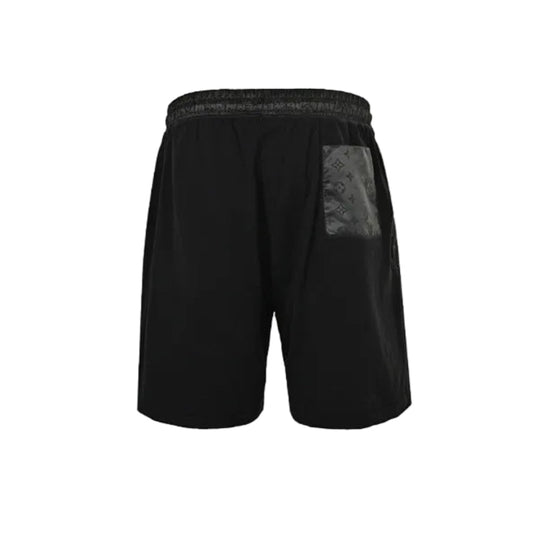 Louis Vuitton Monogram Panel Contrast Shorts — All Black