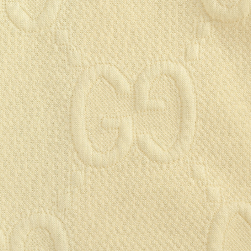 Gucci Cream Tone-on-Tone Jacquard Jogger Pants with Tri-Stripe Detail