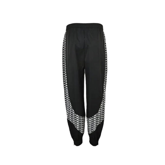 Louis Vuitton Houndstooth Panel Track Pants — Black x White