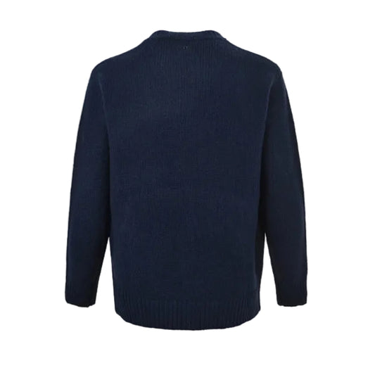 Louis Vuitton Oversized 3D Collegiate Logo Bouclé Knit Cardigan – Navy