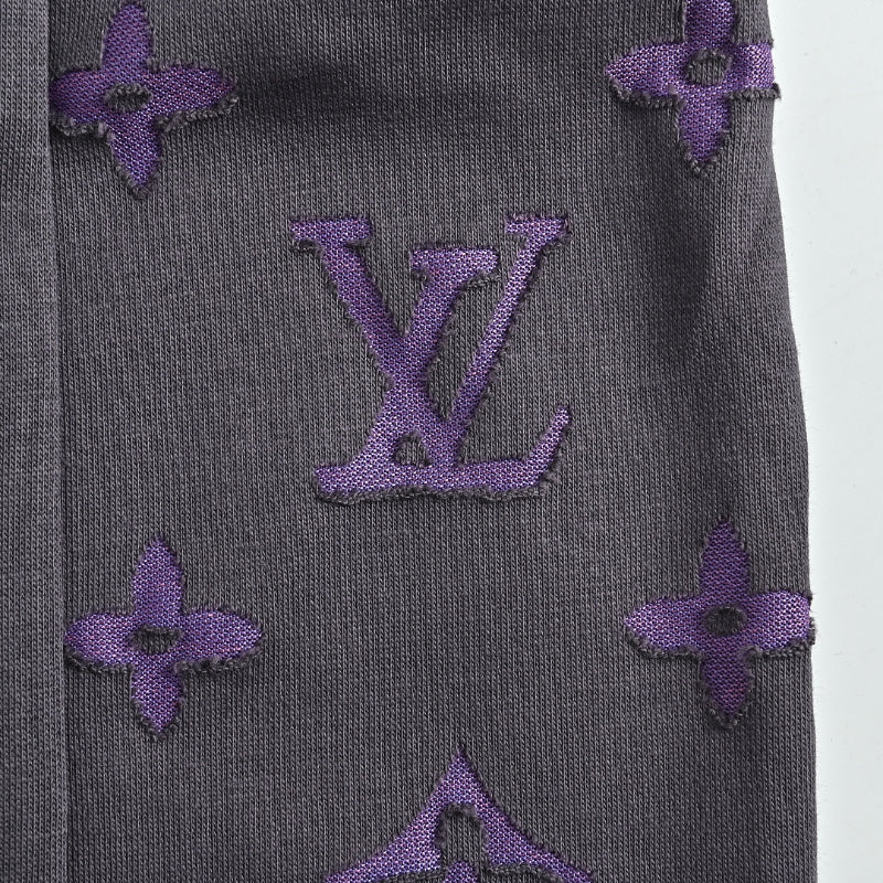 Louis Vuitton Monogram Side-Stripe Cargo Shorts — Charcoal
