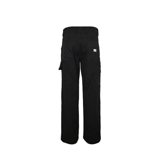 Gucci Black Wide-Leg Tailored Trousers with Contrast Lining