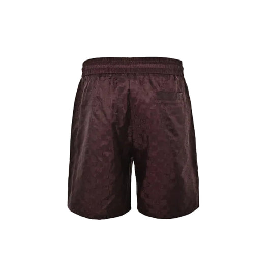 Gucci All-Over Monogram Swim Shorts – Burgundy
