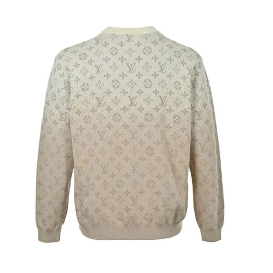 Louis Vuitton Monogram Gradient Knit Sweater – Cream