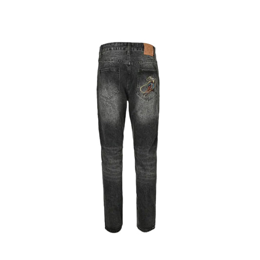 Louis Vuitton Scattered Monogram Slim Jeans — Vintage Grey
