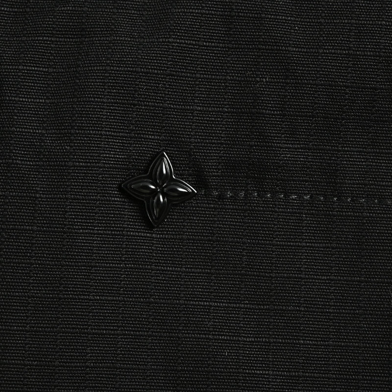 Louis Vuitton Tonal Monogram Jacquard Wide-Leg Trousers — Black