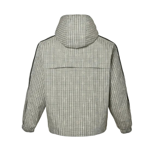 Louis Vuitton Damier Grid Hooded Windbreaker Jacket – Olive Ecru