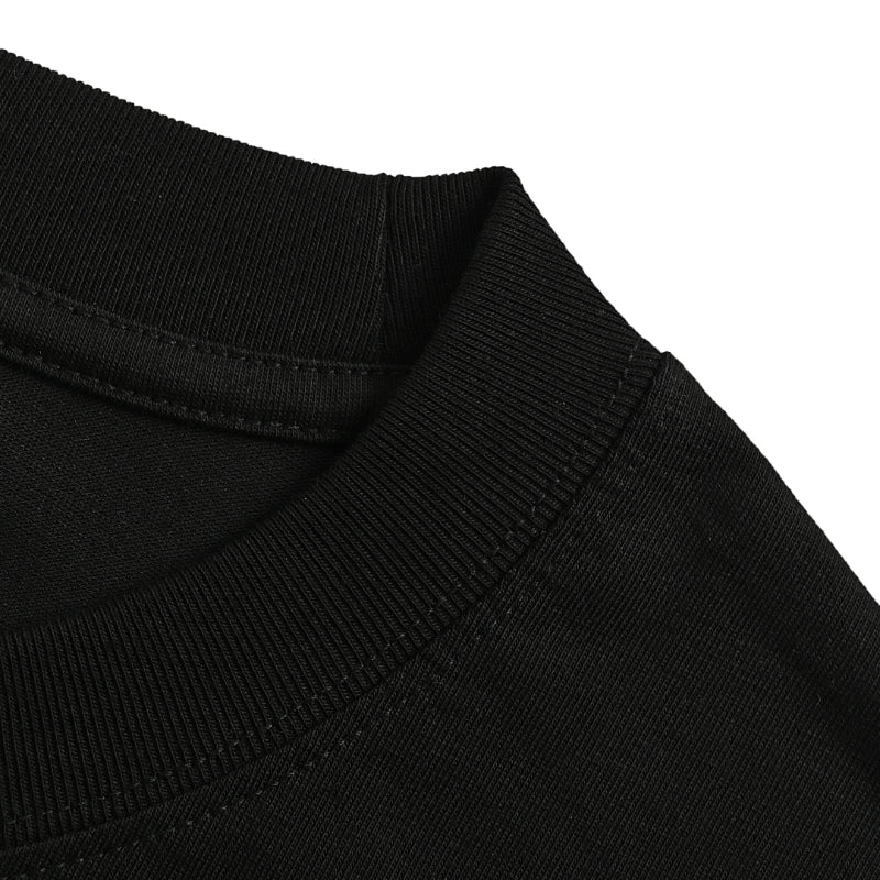 Gucci Black Lower-Body Spray Noise Wordmark Heavyweight Tee
