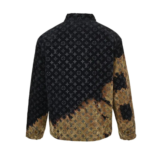 Louis Vuitton Monogram Splatter Dip-Dye Shirt Jacket – Black / Brown