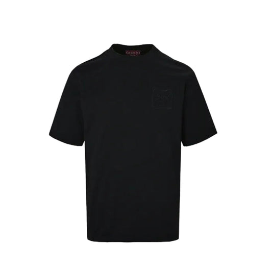 Gucci Black Heavyweight Cotton Essential Tee