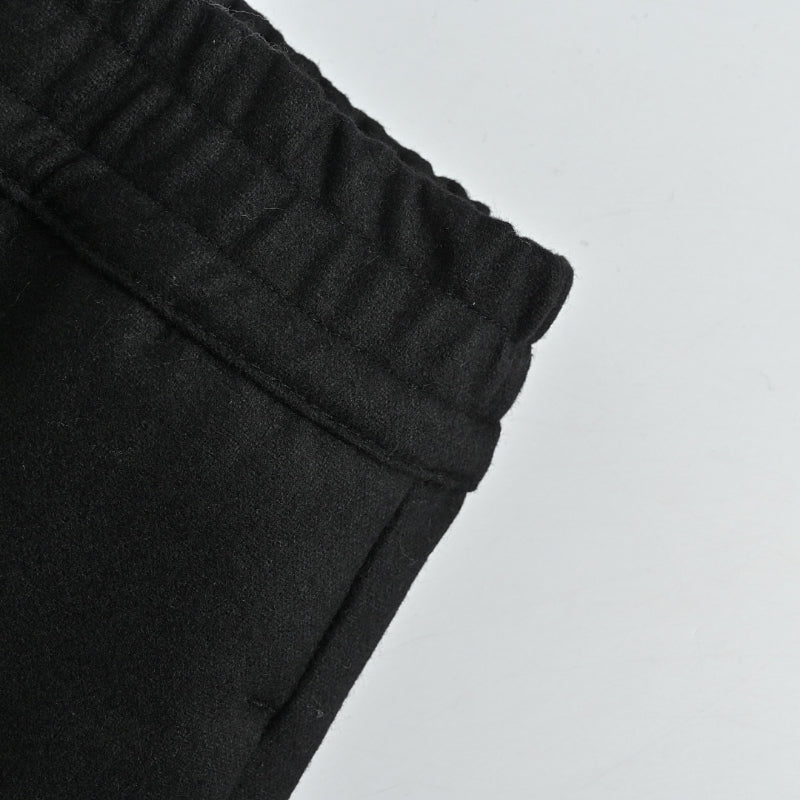 Louis Vuitton Micro Logo Wide-Leg Track Pants — Black