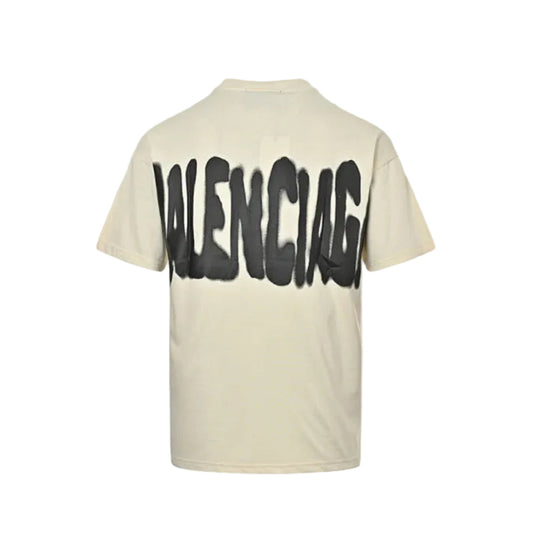 Gucci Off-White Dual Brand Spray Paint Oversized Wordmark Heavyweight Tee