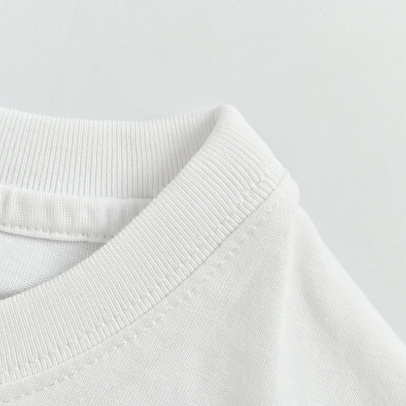 Gucci White Web Stripe Horsebit Graphic Tee