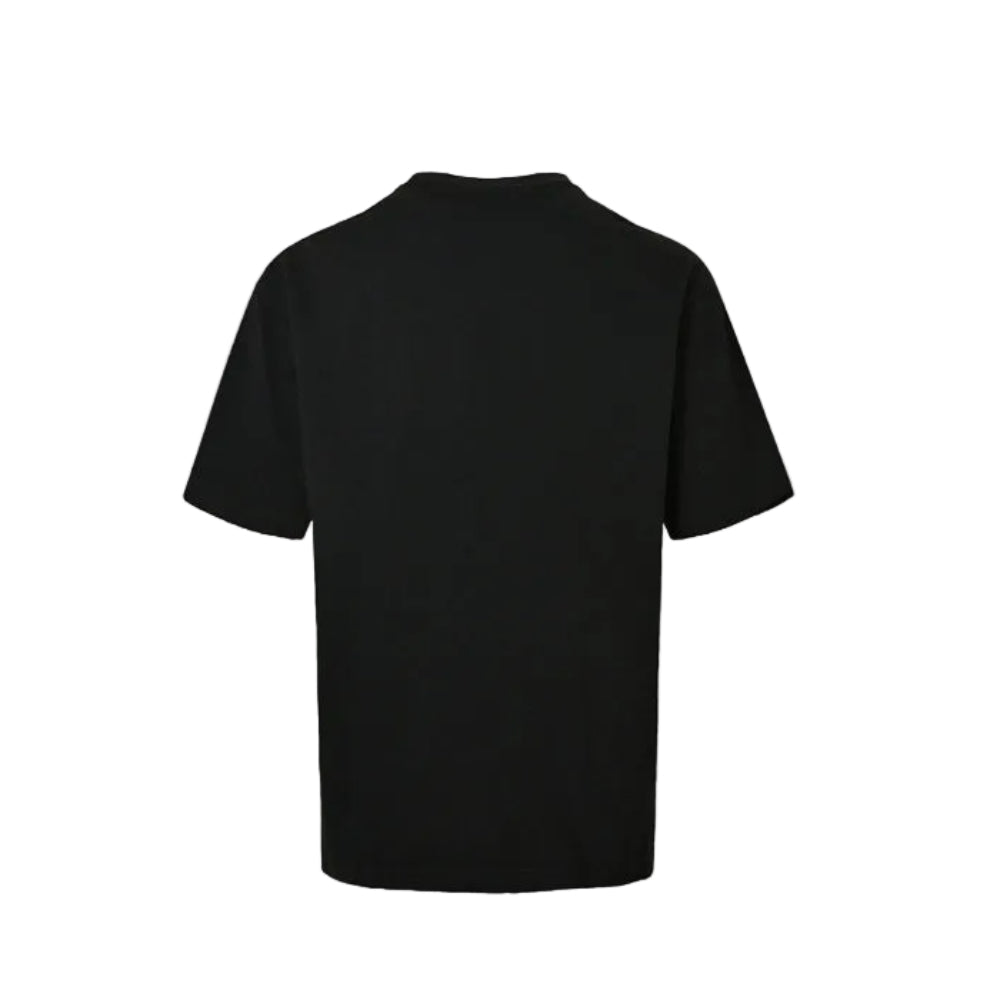 PRADA Re-Nylon Leather-Finish Zip Pocket High-Neck Crewneck Tee PRD Black