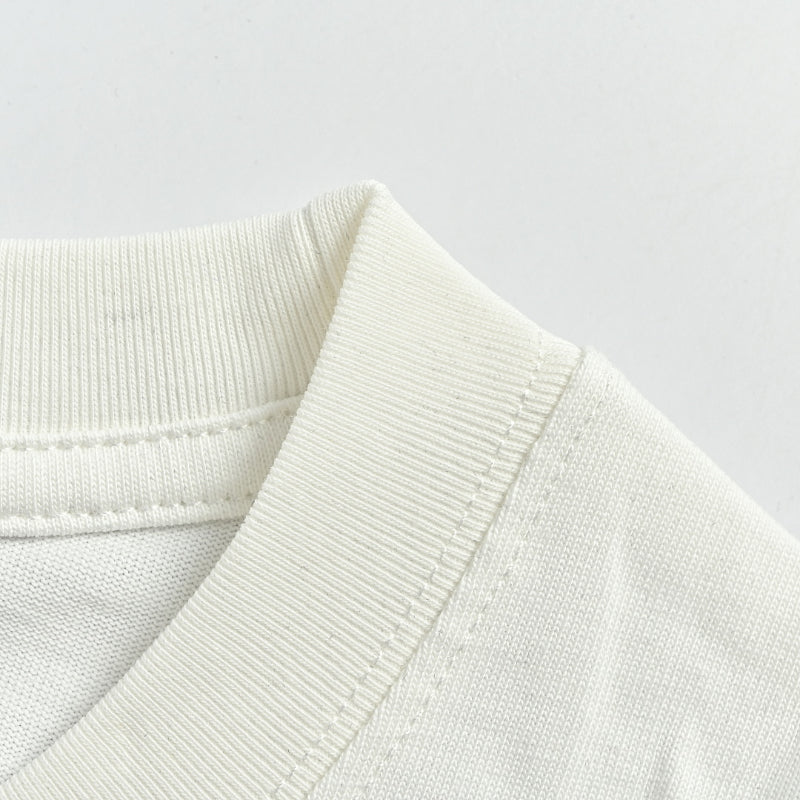 PRADA Re-Nylon Zip Pocket High-Neck Crewneck Tee PRD Off-White