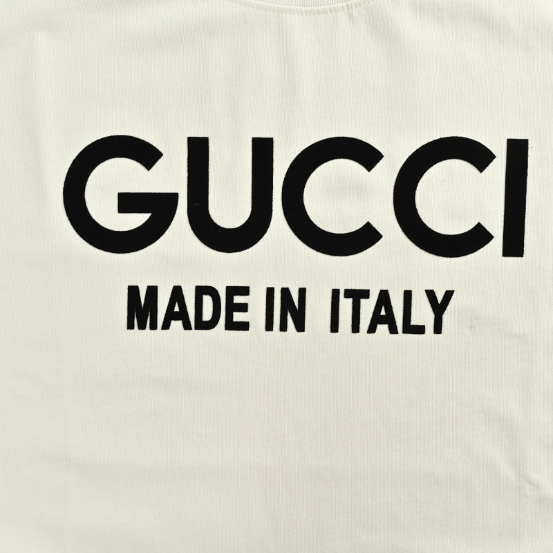 Gucci Off-White Oversized Wordmark Made In Italy Heavyweight Tee