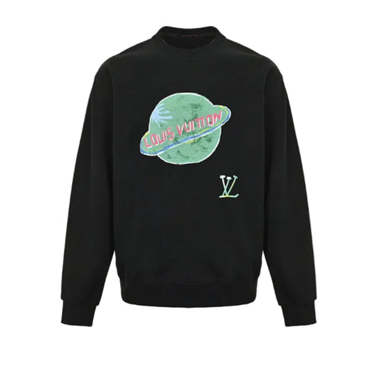 Louis Vuitton Planet Graphic Sweatshirt – Black
