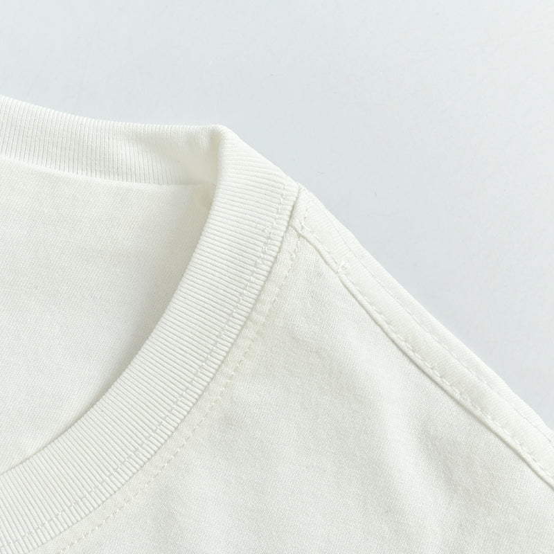 PRADA Three-Color Woven Label Crewneck Short Sleeve Tee PRD
