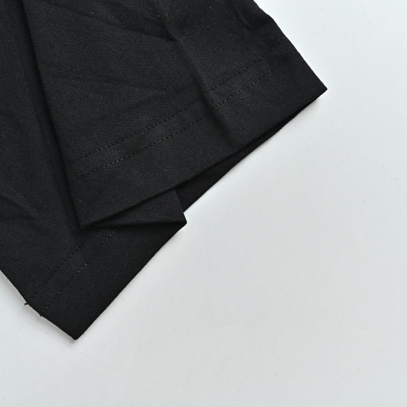PRADA Three-Color Woven Label Polo Shirt PRD Black