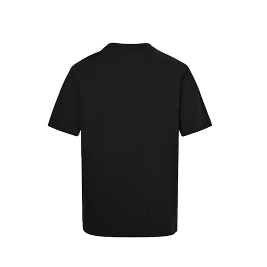 Gucci Black GG Monogram Frame Striped Cat Crayon Graphic Tee