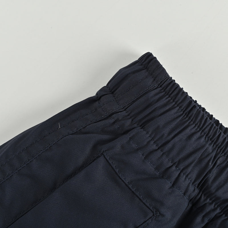 Gucci Navy Wide-Leg Nylon Trousers with Drawstring Waist