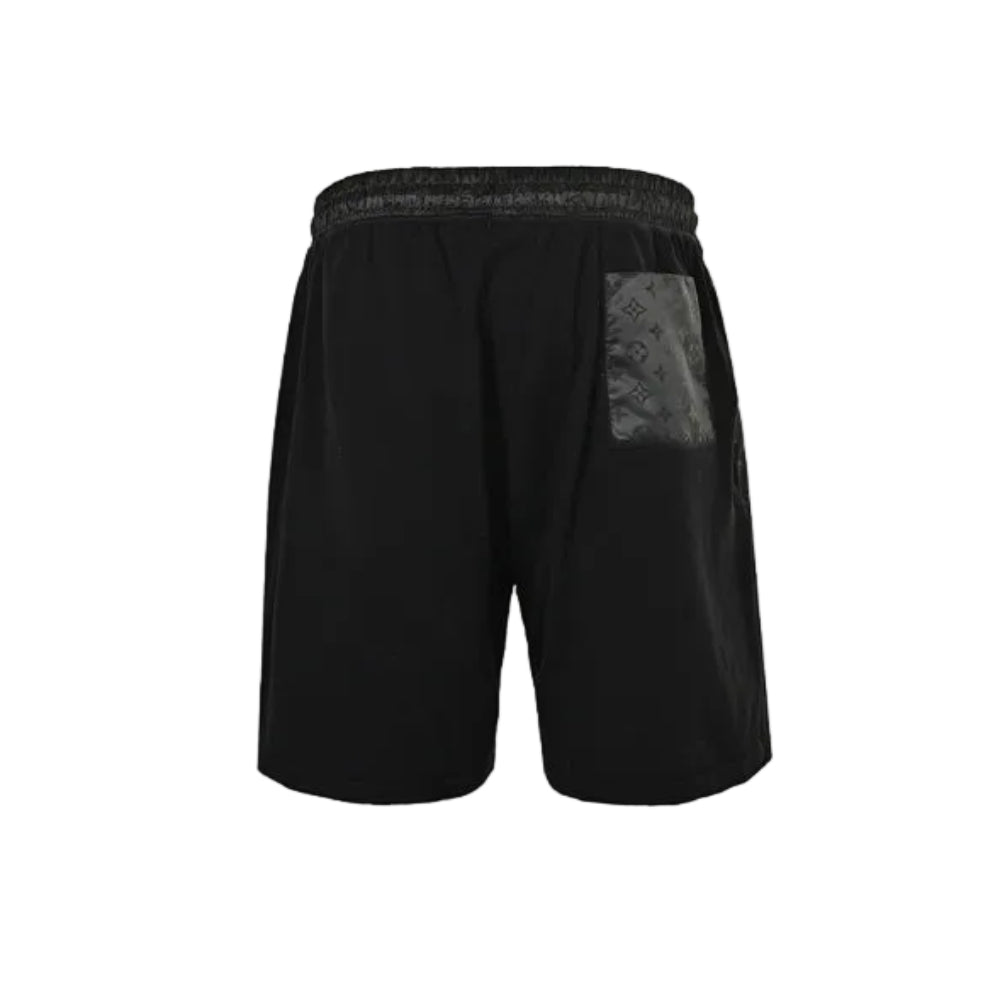 Louis Vuitton Monogram Panel Contrast Shorts — All Black