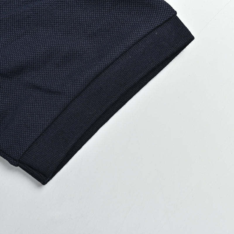 Gucci Navy Stripe-Collar Piqué Polo Shirt