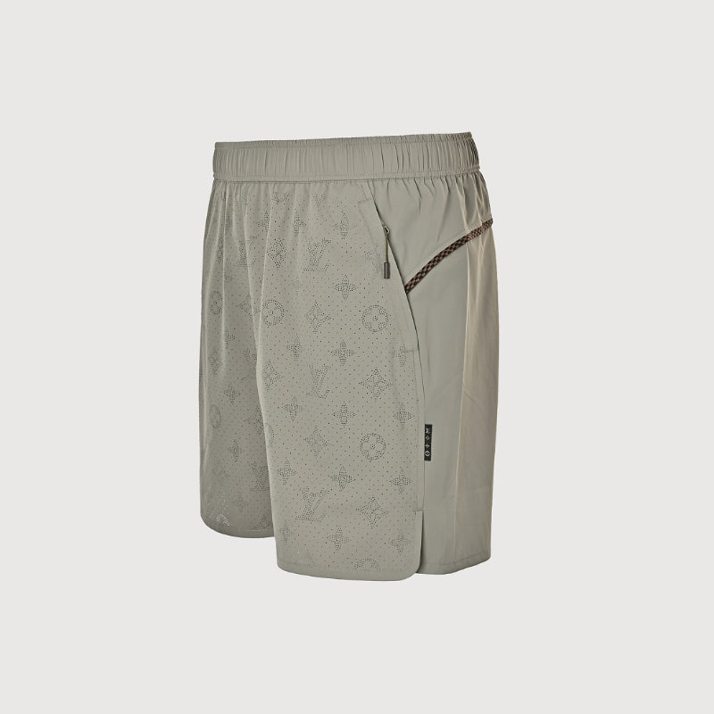 Louis Vuitton Monogram Tonal Print Shorts — Khaki