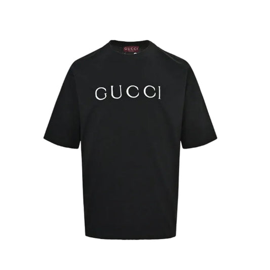 Gucci Black Serif Wordmark Tee