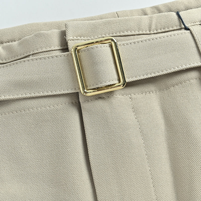Louis Vuitton Double-Pleat Wide-Leg Trousers — Sand