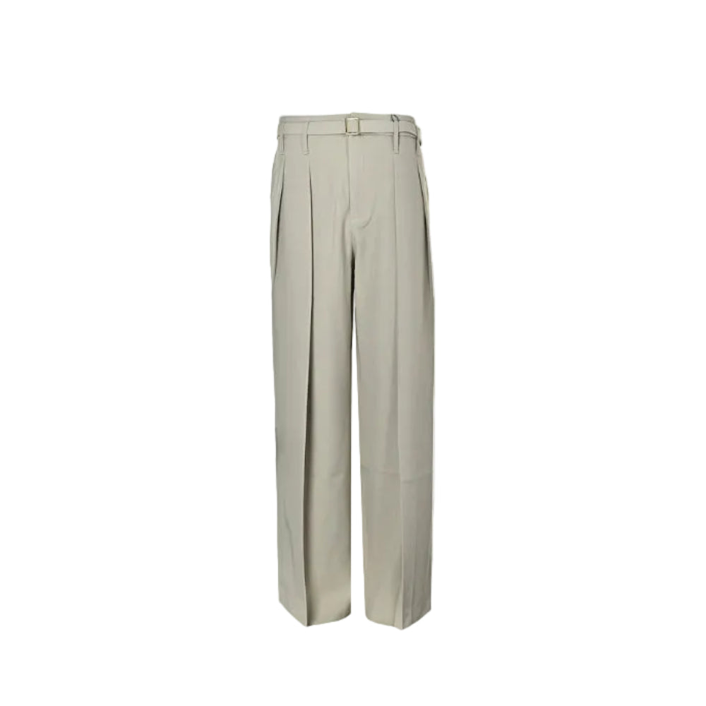 Louis Vuitton Double-Pleat Wide-Leg Trousers — Sand