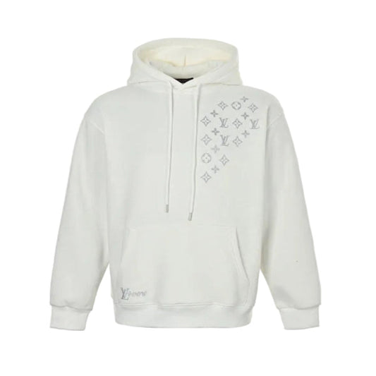 Louis Vuitton Monogram Diamond Scatter Embroidery Hoodie – Cream