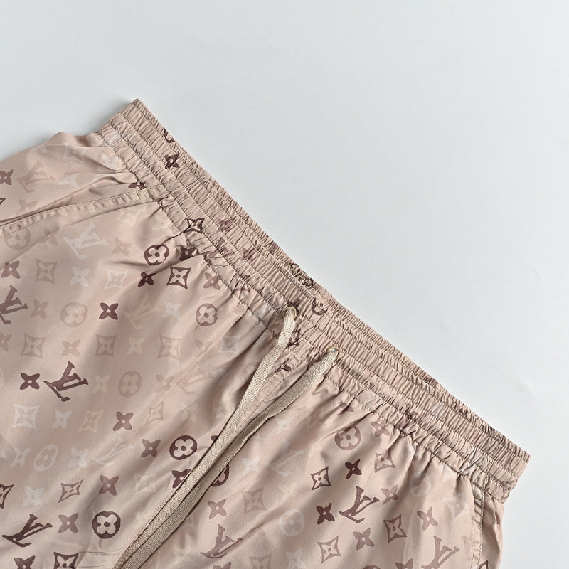 Louis Vuitton Monogram Silk-Touch Swim Shorts — Blush
