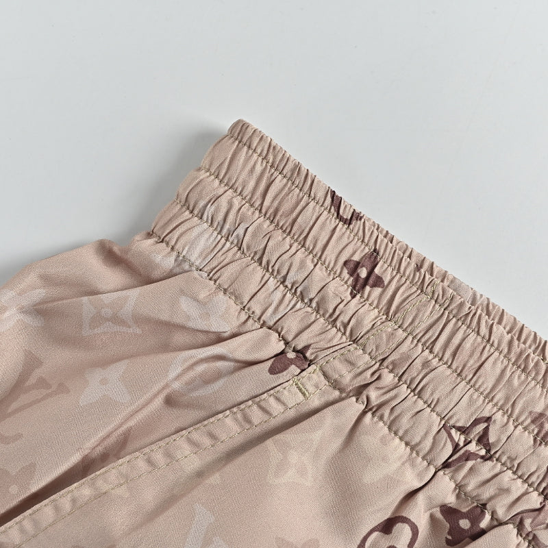 Louis Vuitton Monogram Silk-Touch Swim Shorts — Blush