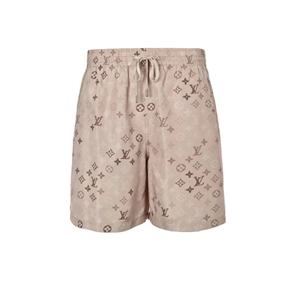 Louis Vuitton Monogram Silk-Touch Swim Shorts — Blush