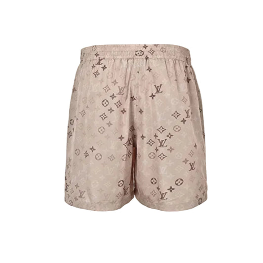 Louis Vuitton Monogram Silk-Touch Swim Shorts — Blush