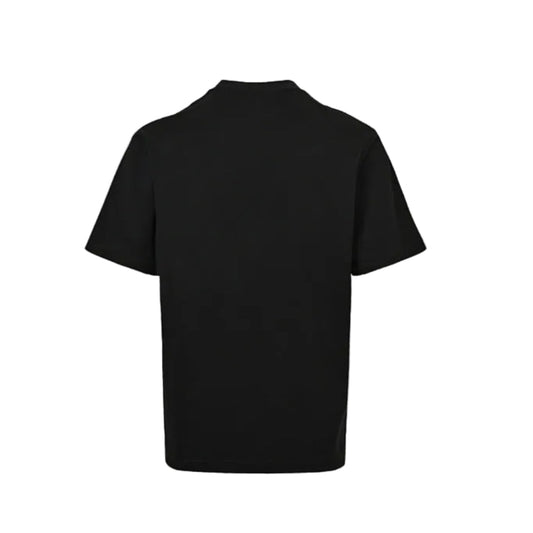 Gucci Black Oversized Serif Wordmark GG Interlocking Logo Heavyweight Tee