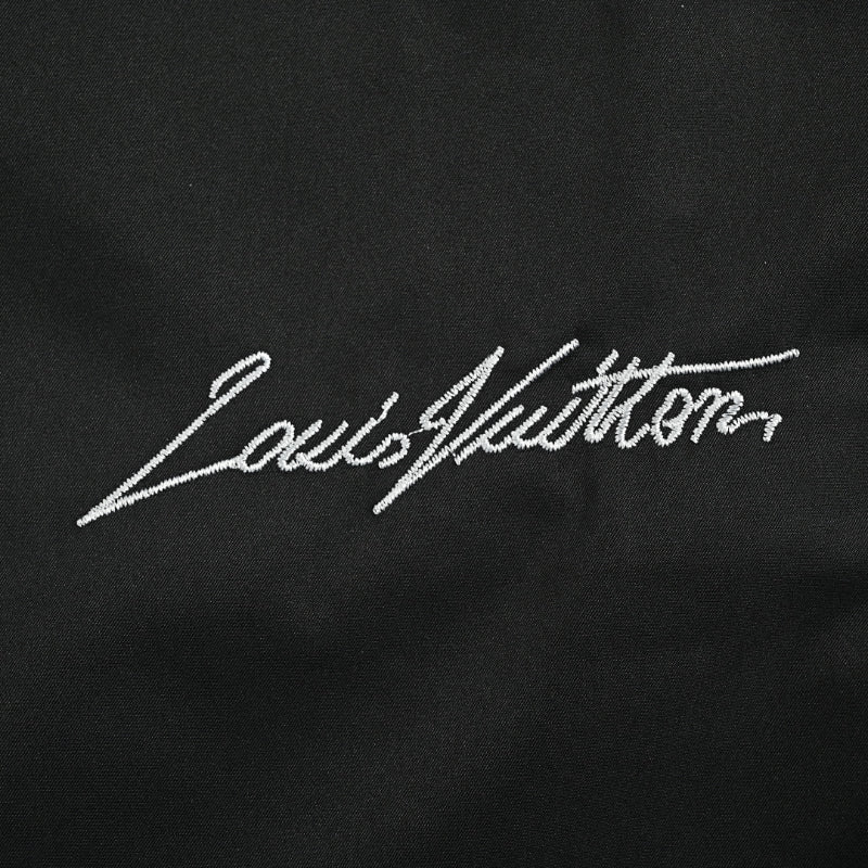 Louis Vuitton Houndstooth Panel Track Pants — Black x White