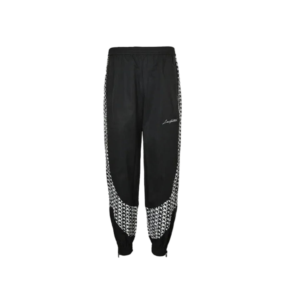 Louis Vuitton Houndstooth Panel Track Pants — Black x White
